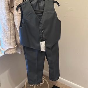 Little boys 2 piece suit.